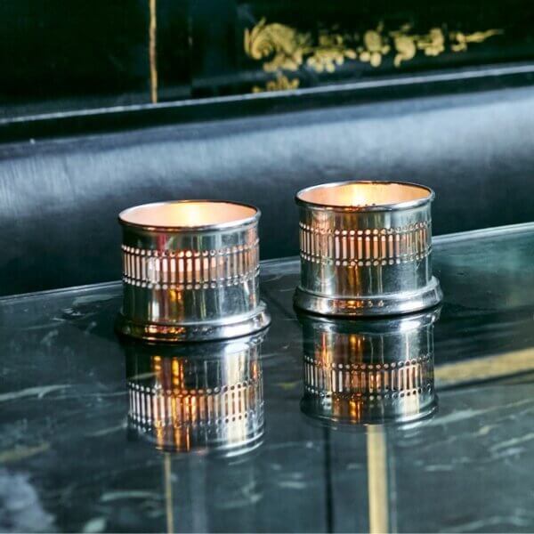 The Wolseley Silver-plated candle holders